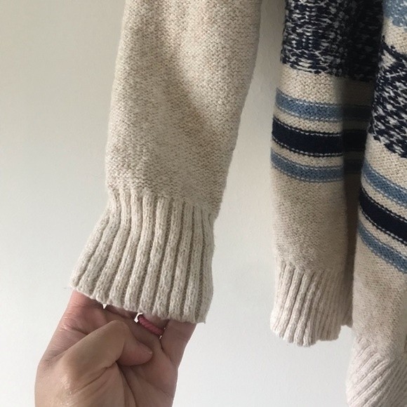 St. John's Bay Drape Aztec Fringe Open Front Cardigan - Size Small - Picture 4 of 9